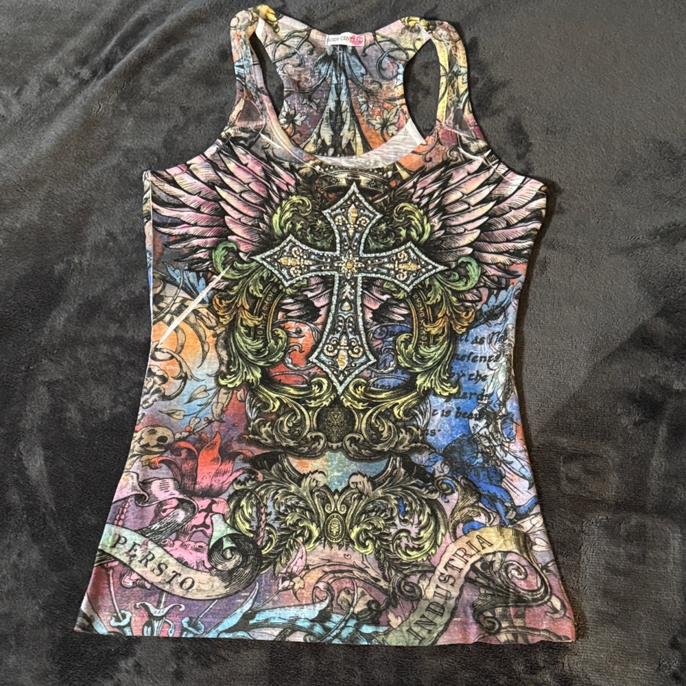 Multicolor Graphic Tank Top